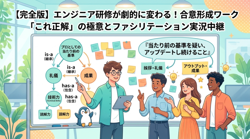 【決定版】エンジニア研修が劇的に変わる！合意形成ワーク「これ正解」の極意とファシリテーション実況中継